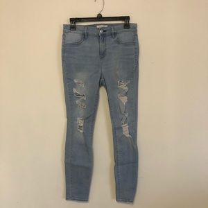 Ripped Light Wash Pacsun Jeggings